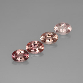 3.19 ct Multicolor Tourmaline Stone, Natural Tourmaline in Oval Facet Shape for Sale