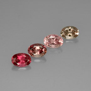 3.28 ct Multicolor Tourmaline Gemstone, Tourmaline Gem in Oval Facet Shape for Sale.