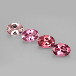 2.95 ct Multicolor Tourmaline Stone, Natural Tourmaline in Oval Facet Shape for Sale