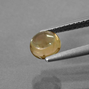 Tourmaline Gemstone in 5.5 mm Size for Sale, Tourmaline Stone in Golden Color