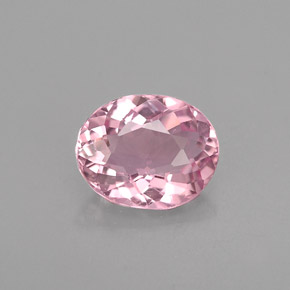 0.69 ct Pink Tourmaline Gemstone, Tourmaline Gem in Oval Facet Shape for Sale.