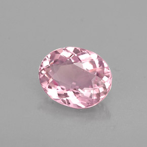 0.69 ct Pink Tourmaline Stone, Natural Tourmaline in Oval Facet Shape for Sale