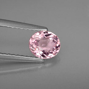 0.65 ct Pink Tourmaline Gemstone, Tourmaline Gem in Oval Portuguese-Cut Shape for Sale.