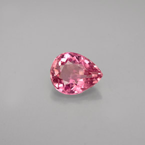 0.66 ct Pink Tourmaline Gemstone, Tourmaline Gem in Pear Facet Shape for Sale.