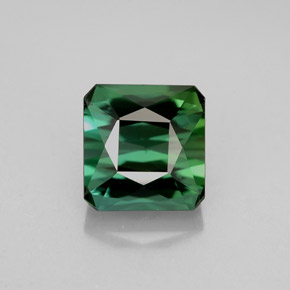 2.23 ct Green Tourmaline Gemstone, Tourmaline Gem in Octagon / Scissor Cut Shape for Sale.