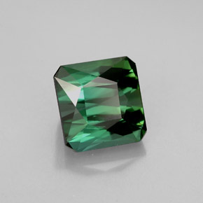 2.23 ct Green Tourmaline Stone, Natural Tourmaline in Octagon / Scissor Cut Shape for Sale