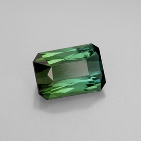 1.74 ct Green Tourmaline Stone, Natural Tourmaline in Octagon / Scissor Cut Shape for Sale