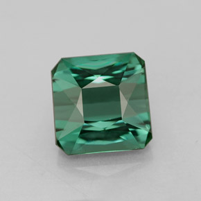 1.81 ct Green Tourmaline Gemstone, Tourmaline Gem in Octagon / Scissor Cut Shape for Sale.