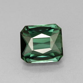 1.81 ct Green Tourmaline Gemstone, Tourmaline Gem in Octagon / Scissor Cut Shape for Sale.