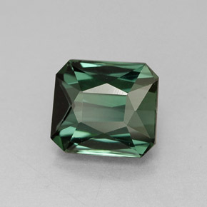 1.81 ct Green Tourmaline Stone, Natural Tourmaline in Octagon / Scissor Cut Shape for Sale