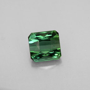 1.63 ct Green Tourmaline Gemstone, Tourmaline Gem in Octagon / Scissor Cut Shape for Sale.