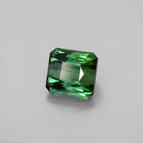 1.63 ct Green Tourmaline Stone, Natural Tourmaline in Octagon / Scissor Cut Shape for Sale