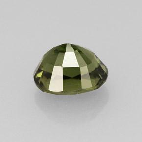 Tourmaline Gemstone in 7.2 x 5.9 mm Size for Sale, Tourmaline Stone in Medium-Dark Green Color