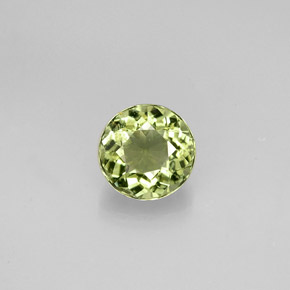 0.80 ct Green Tourmaline Gemstone, Tourmaline Gem in Round Facet Shape for Sale.