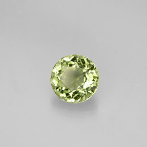 0.80 ct Green Tourmaline Stone, Natural Tourmaline in Round Facet Shape for Sale