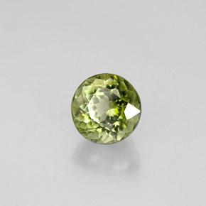 0.93 ct Green Tourmaline Stone, Natural Tourmaline in Round Facet Shape for Sale