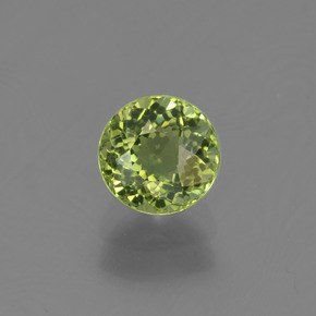 0.76 ct Green Tourmaline Gemstone, Tourmaline Gem in Round Facet Shape for Sale.