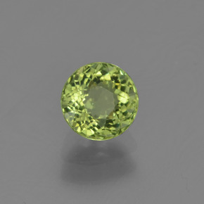 0.76 ct Green Tourmaline Stone, Natural Tourmaline in Round Facet Shape for Sale