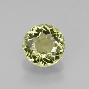 0.74 ct Green Tourmaline Gemstone, Tourmaline Gem in Round Facet Shape for Sale.