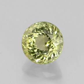 0.95 ct Green Tourmaline Stone, Natural Tourmaline in Round Facet Shape for Sale