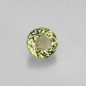 1.10 ct Green Tourmaline Stone, Natural Tourmaline in Round Facet Shape for Sale
