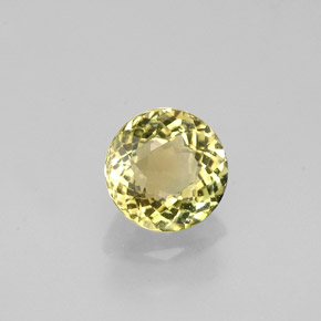 0.89 ct Green Tourmaline Stone, Natural Tourmaline in Round Facet Shape for Sale