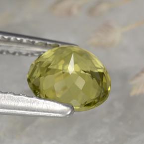 Tourmaline Gemstone in 5.7 mm Size for Sale, Tourmaline Stone in Greenish Golden Color