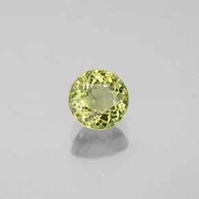0.58 ct Green Tourmaline Stone, Natural Tourmaline in Round Facet Shape for Sale