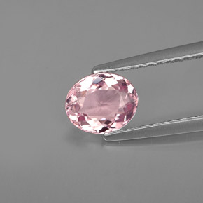 0.83 ct Pink Tourmaline Gemstone, Tourmaline Gem in Oval Facet Shape for Sale.