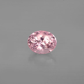 0.79 ct Pink Tourmaline Gemstone, Tourmaline Gem in Oval Facet Shape for Sale.
