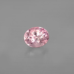0.79 ct Pink Tourmaline Stone, Natural Tourmaline in Oval Facet Shape for Sale