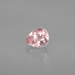0.61 ct Pink Tourmaline Stone, Natural Tourmaline in Pear Facet Shape for Sale