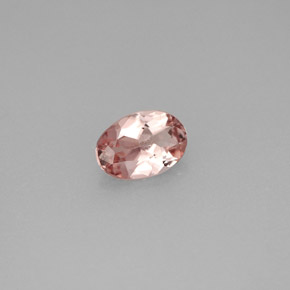 0.64 ct Pink Tourmaline Stone, Natural Tourmaline in Oval Facet Shape for Sale
