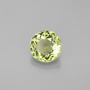 0.76 ct Green Tourmaline Stone, Natural Tourmaline in Round Facet Shape for Sale
