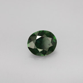 1.09 ct Green Tourmaline Stone, Natural Tourmaline in Oval Facet Shape for Sale