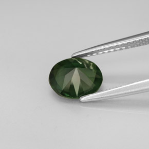 Tourmaline Gemstone in 7.7 x 6.6 mm Size for Sale, Tourmaline Stone in Green Color
