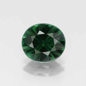 1.27 ct Green Tourmaline Gemstone, Tourmaline Gem in Oval Facet Shape for Sale.