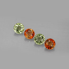 1.86 ct Multicolor Tourmaline Gemstone, Tourmaline Gem in Round Facet Shape for Sale.