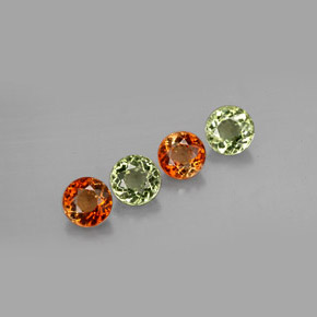 1.86 ct Multicolor Tourmaline Stone, Natural Tourmaline in Round Facet Shape for Sale