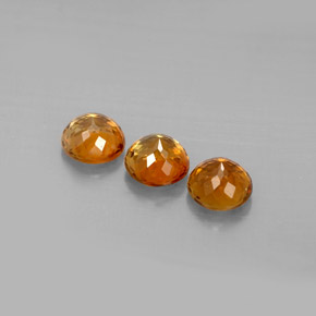Tourmaline Gemstone in 4.7 mm Size for Sale, Tourmaline Stone in Yellow Orange Color