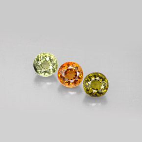 1.76 ct Multicolor Tourmaline Gemstone, Tourmaline Gem in Round Facet Shape for Sale.