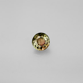 0.55 ct Multicolor Tourmaline Gemstone, Tourmaline Gem in Round Facet Shape for Sale.