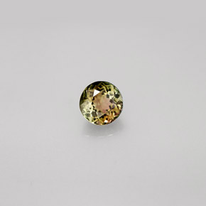 0.55 ct Multicolor Tourmaline Stone, Natural Tourmaline in Round Facet Shape for Sale