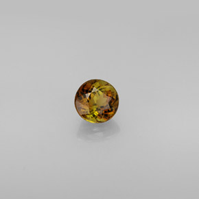 0.61 ct Multicolor Tourmaline Stone, Natural Tourmaline in Round Facet Shape for Sale