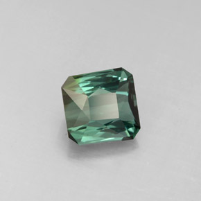 1.45 ct Green Tourmaline Stone, Natural Tourmaline in Octagon / Scissor Cut Shape for Sale