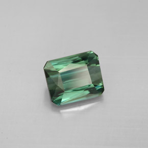 1.93 ct Green Tourmaline Stone, Natural Tourmaline in Octagon / Scissor Cut Shape for Sale