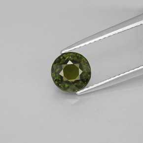 1.25 ct  Tourmaline Gemstone, Tourmaline Gem in Round Facet Shape for Sale.