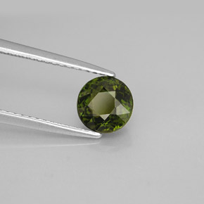 1.25 ct  Tourmaline Stone, Natural Tourmaline in Round Facet Shape for Sale