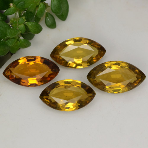 Brownish Golden Turmalina Gema - 0.6ct Forma marquesa (ID: 283114)