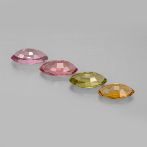 Tourmaline Gemstone in 6.9 x 3.9 mm Size for Sale, Tourmaline Stone in Multicolor Color